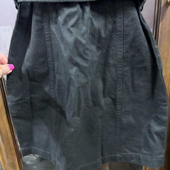 FOREVER 21 Sz S Black Overall Short Dress NEW - Picture 2 of 6